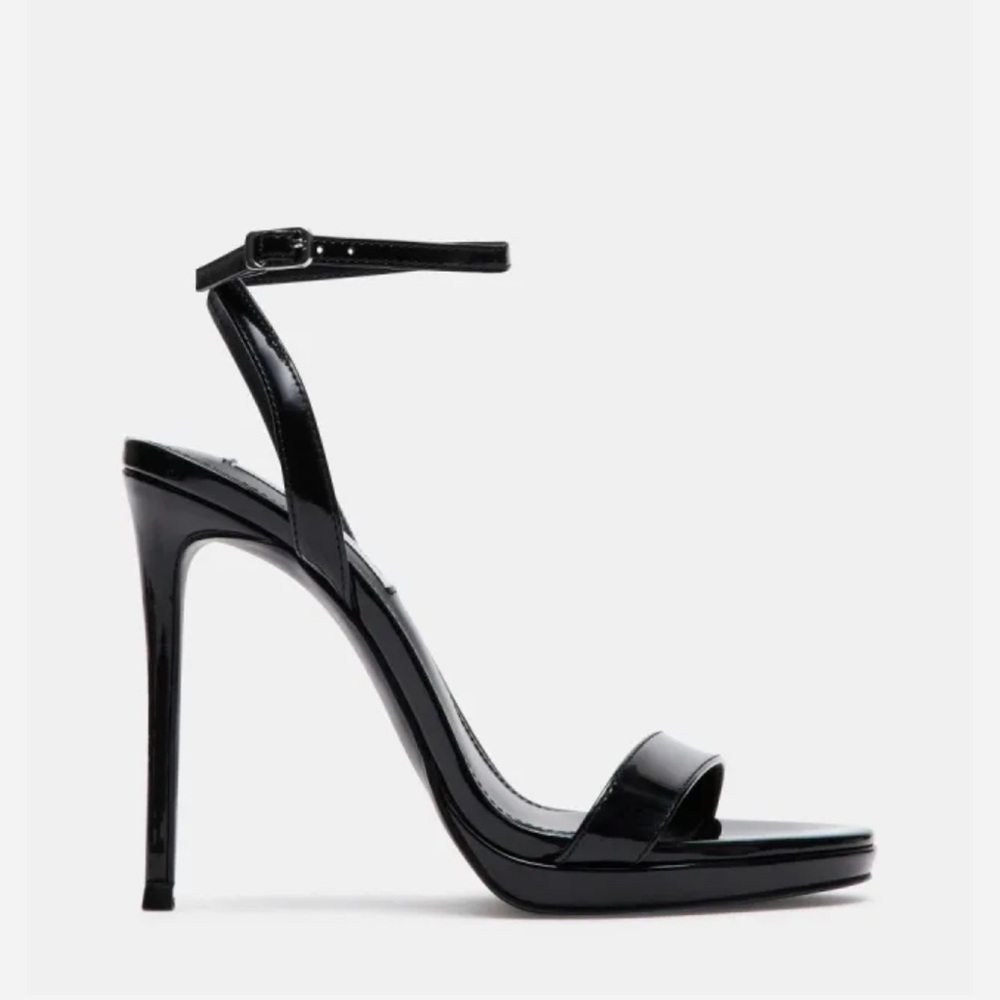 Steve Madden Wafer Black Patent Heels - Picture 2 of 3